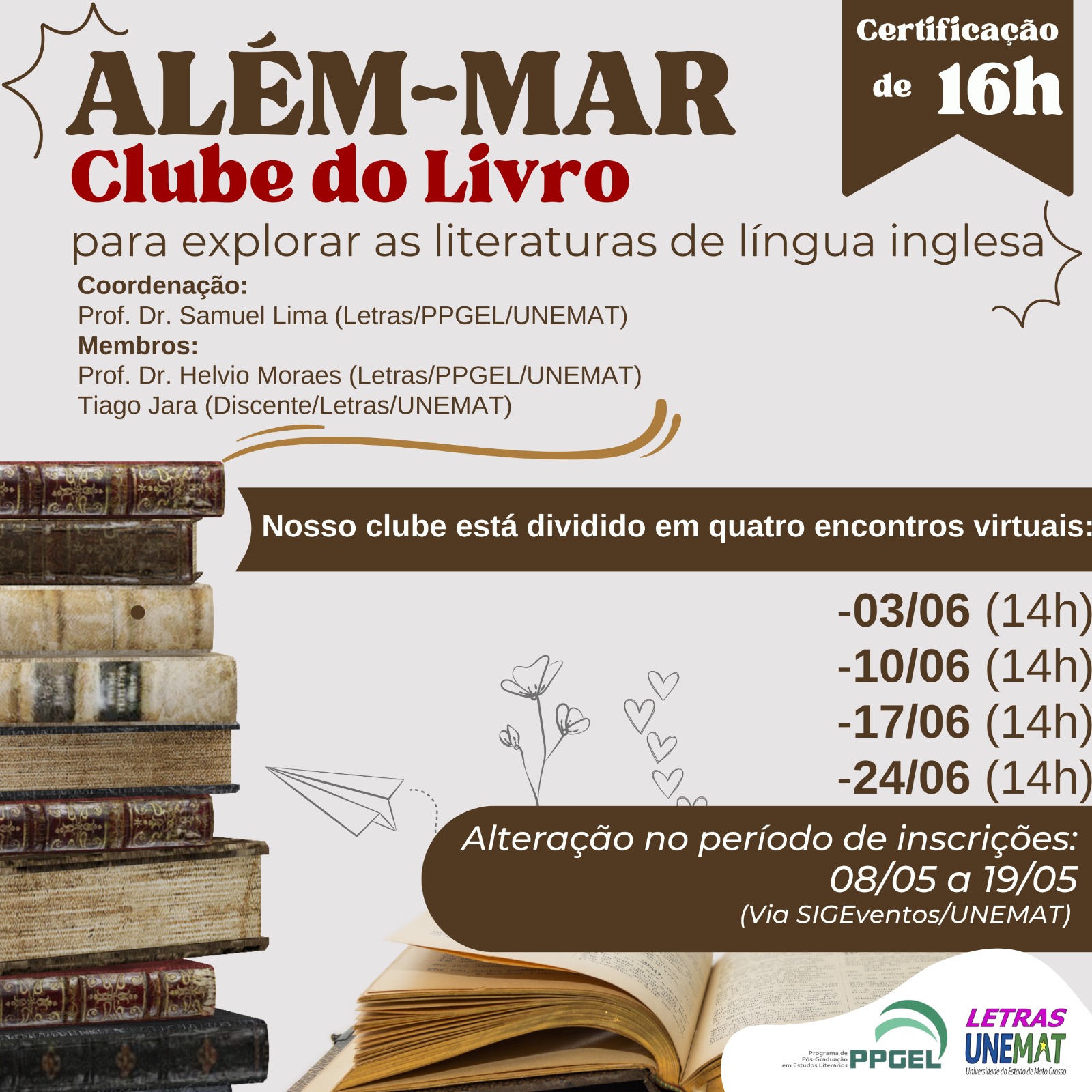 Além-mar: Clube do Livro para explorar as literaturas de língua inglesa