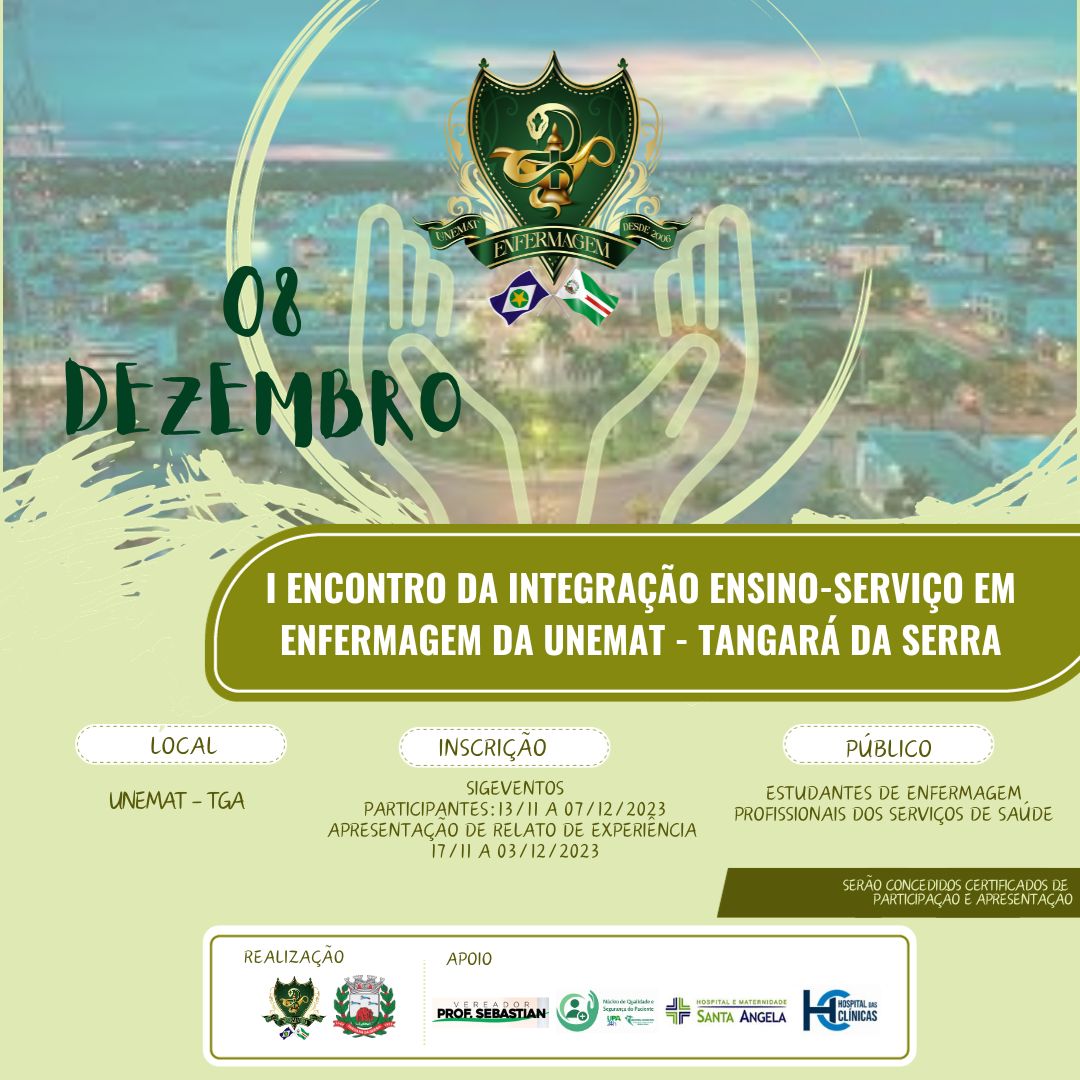 I Encontro da integração ensino-serviço em Enfermagem da UNEMAT Tangará da Serra